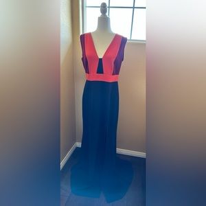 BCBG Max Azria Evening Gown Size 12 Navy Blue